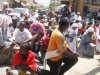 At this point faithfuls knelt down to pray during the procession to m ark the day Jesus Christ was crucified on Good Friday for forgiveness of people