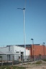 view from outside with the turbine
