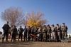 Members of the Ware Boere Weerstandsbeweging showed their support for the Terre'Blanche family.