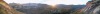Panoramic sunset view from mountains around Kiara.