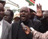 Furaha Lusweti KUPPET boss addressing journalists in Kitale,Teachers in the country are demonstrating over what they term being neglected by the government and said that the government have failed to honor the agreement signed in 1997.They vowed to return to work and warn those in private institutions not to go against teachers wish. (Mwangi Karanja, News24 User)