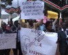 Teachers in Trans Nzoia county demonstrating over what they term being neglected by the government and said that the government have failed to honor the agreement signed in 1997.They vowed to return to work and warn those in private institutions not to go against teachers wish. (Mwangi Karanja, News24 User)