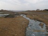 flowing straight into the dam