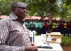 George Muyera Vihiga ODM co-odinator addressing teachers and students of Wangulu Secondary school on 6th October. (Francis Felipe, News24 User)