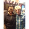 Rod Stewart in Gardens Centre, Cape Town. Photo taken by Patricia Miller.