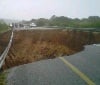 Road Collapsed earlier Today between Grahamstown and Port Elizabeth on the N2
