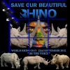A collection Of pages done from Ladies all over the world for Save the Rhino's