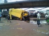 BREAKING POINT OF NO REMEDY - It was a lucky escape for the driver and passenger of this broken up lorry according to eye witness at Iyana Isolo,Lagos.