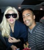 Me having a picture taken with Lady Gaga when she arrived at Cape Town International last night.