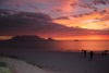 Beautiful sunset in Bloubergstrand 1 December 2012