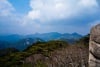 Midday on the peak of Songil Mountain, Chungbuk State, Korea.