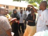 Changamwe CDF secretary Mr. Maamun Abubakar (right) addressing Magarini CDF and Changamwe CDF committee at Mapimo girls secondary school after they inspected CDF funded projects at the school on Friday last week. (Alloys Musyoka, News24 user)