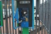 Public pay phone damaged by criminals in Woodstock