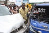 Road accident along the busy Oginga Street in Nakuru town on Tuesday morning (Steve Wambugu, News24 user)