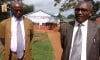 Nyeri TSC County Director Kinoti Imanyara (right) with Kenya Primary School Heads Association (Kepsha) Central province chairman Nicholas Gathemia at St Mary Boys High School. (Joseph Mukubwa, News24 user).