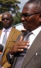 Nyeri TSC County Director Kinoti Imanyara (right) with Kenya Primary School Heads Association (Kepsha) Central province chairman Nicholas Gathemia at St Mary Boys High School. (Joseph Mukubwa, News24 user).