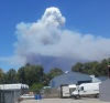 Saw this cloud billow up within a few seconds, with black smoke at the base