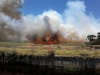 high flames seen from the River club golf course