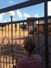 Oscar Pistorius sits inside...
