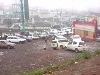 The ground view of the Meru-Makutano taxi stage after it was fenced