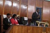 County governor addressing the house after being sworn in.