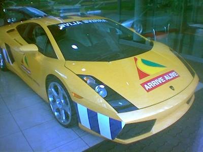 What message is this Lamborghini Gallardo in <I>Arrive Alive</i> livery trying to convey? - <I>picture Gerhardus Smit</i>