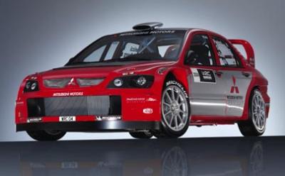 The radical new Mitsubishi Lancer WRC for 2004