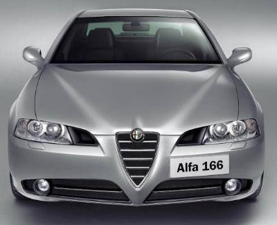 The Alfa Romeo 166 - now complete with a new nose