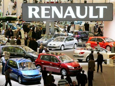 The Renault stand at this year's Paris Motor Show. (Michel Euler, AP Photo)