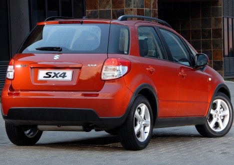 The Suzuki SX4 is a crossover wagon competing against the Nissan Qashqai