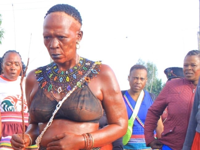 Gogo (59) said she was forced by her ancestors to go to initiation school. Photo by Tumelo Mofokeng