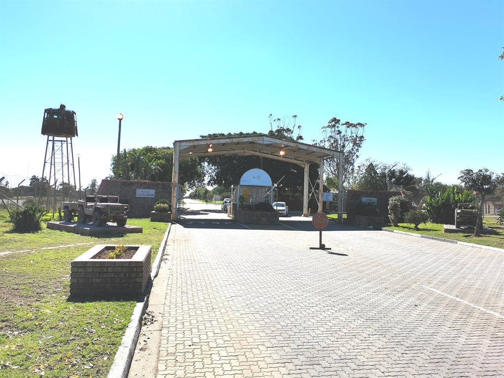 The front entrance of the 6th SA Infantry Battalion in Makhanda.
