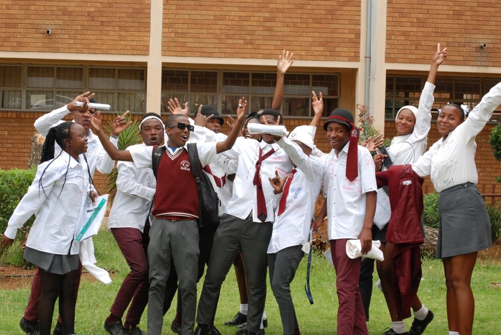 Pupils from Lesiba Secondary School in Daveyton, Ekurhuleni, say they are happy exams are over. Photo by Khaya Masipa