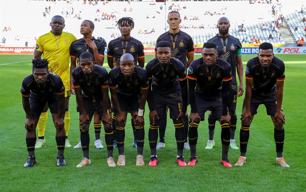 CAPE TOWN, SOUTH AFRICA - NOVEMBER 25: Team Royal Am during the DStv Premiership match between Cape Town Spurs and Royal AM at DHL Cape Town Stadium on November 25, 2023 in Cape Town, South Africa. (Photo by Roger Sedres/Gallo Images)