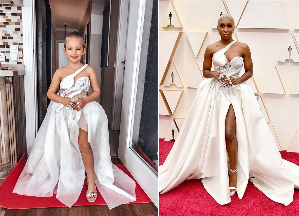 Dressed as Cynthia Erivo at the 2020 Oscar Academy Awards. Photos: Magazine Features