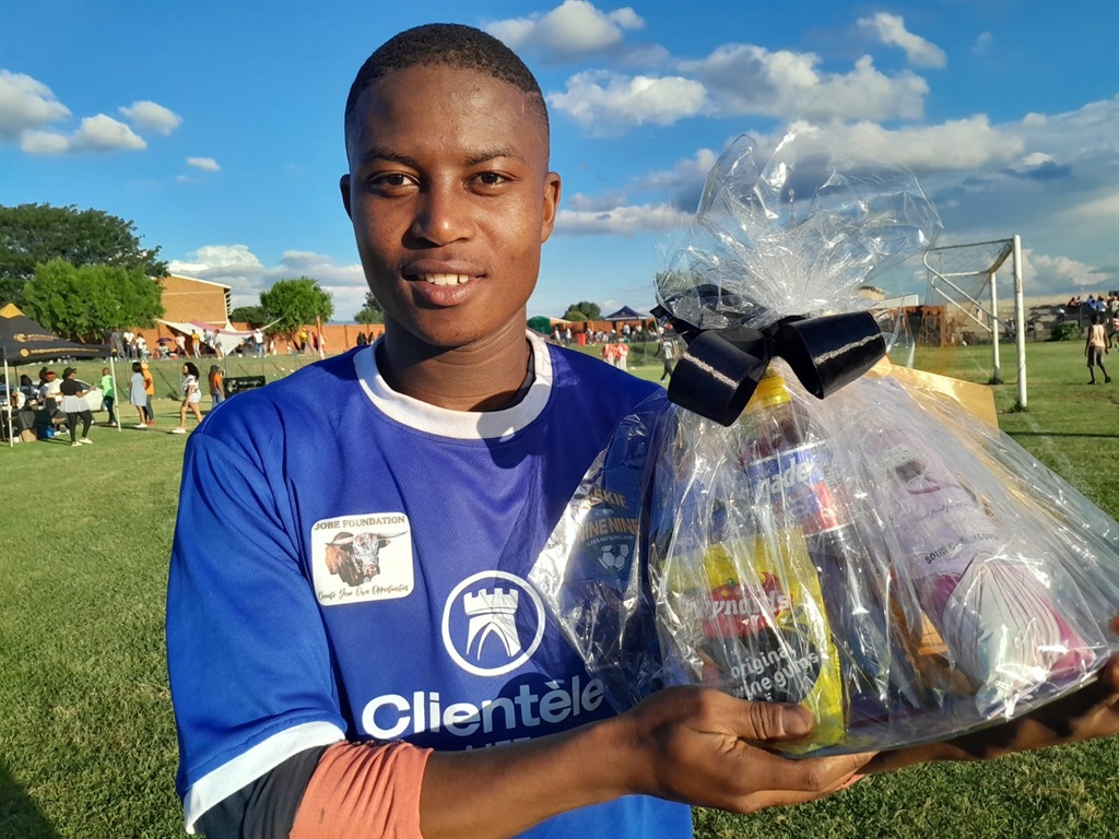 Lebohang Tsotetsi was named the man of the match and the player of the tournament. Photo by Happy Mnguni