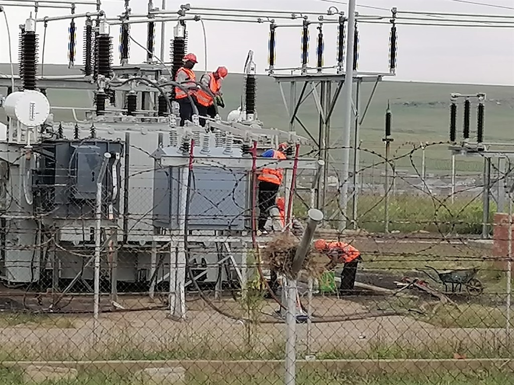 The Tshiame Substation that left residents with no power for two weeks. Photo by Joseph Mokoaledi 