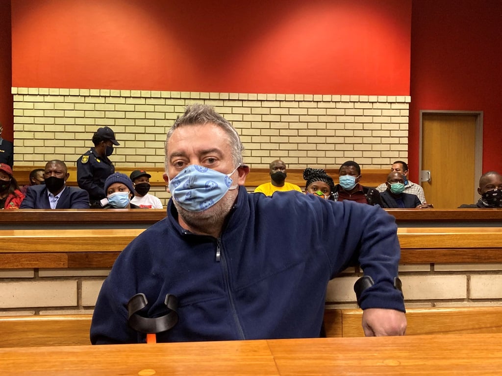 Leon Coetzee appears in the Pretoria North Magistrate's court on a charge of murder. 