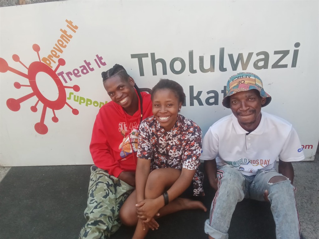 Mongezi Kunene, Bonisiwe Mathebula and Zakhele Mofefe said they were born with HIV and are living positively. Photo Supplied. 