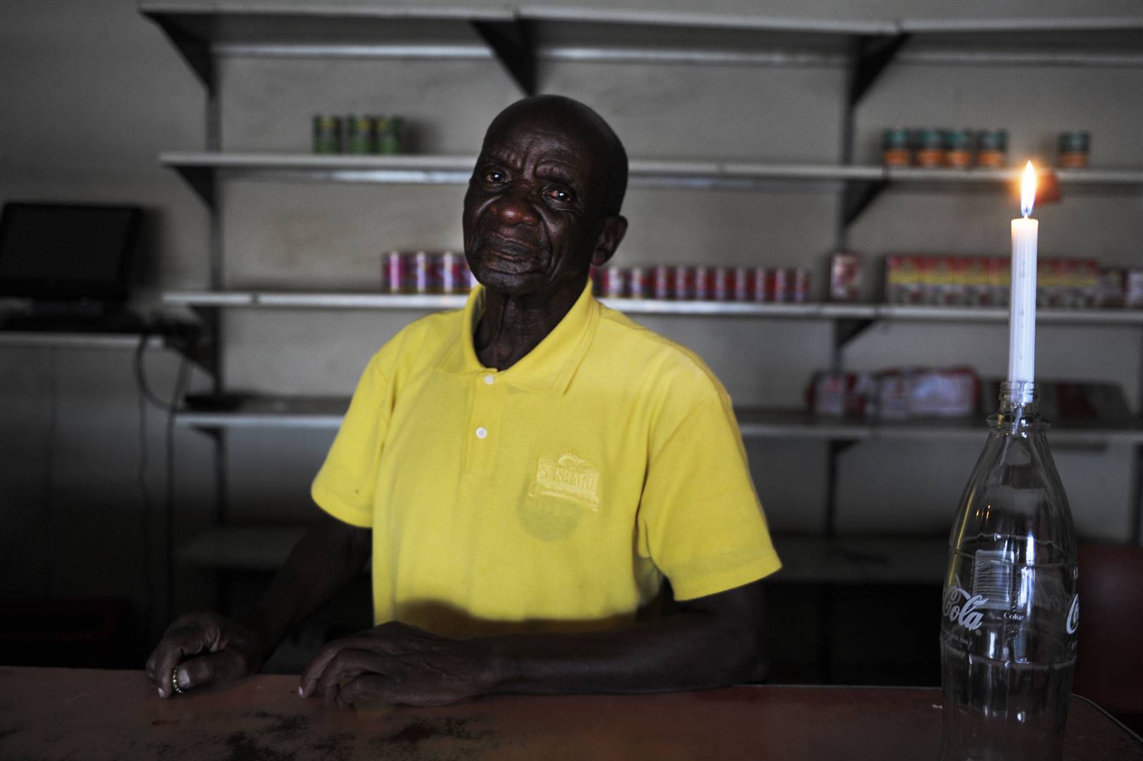 Mokhasi Mofokeng, one of the shop owner's in Klipsruit whose business has been affected by electricity since November. Picture: Rosettta Msimango