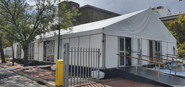 A new testing and triage centre in Paarl Western Cape to battle the spread of Covid-19 Coronavirus (Picture: Western Cape government)