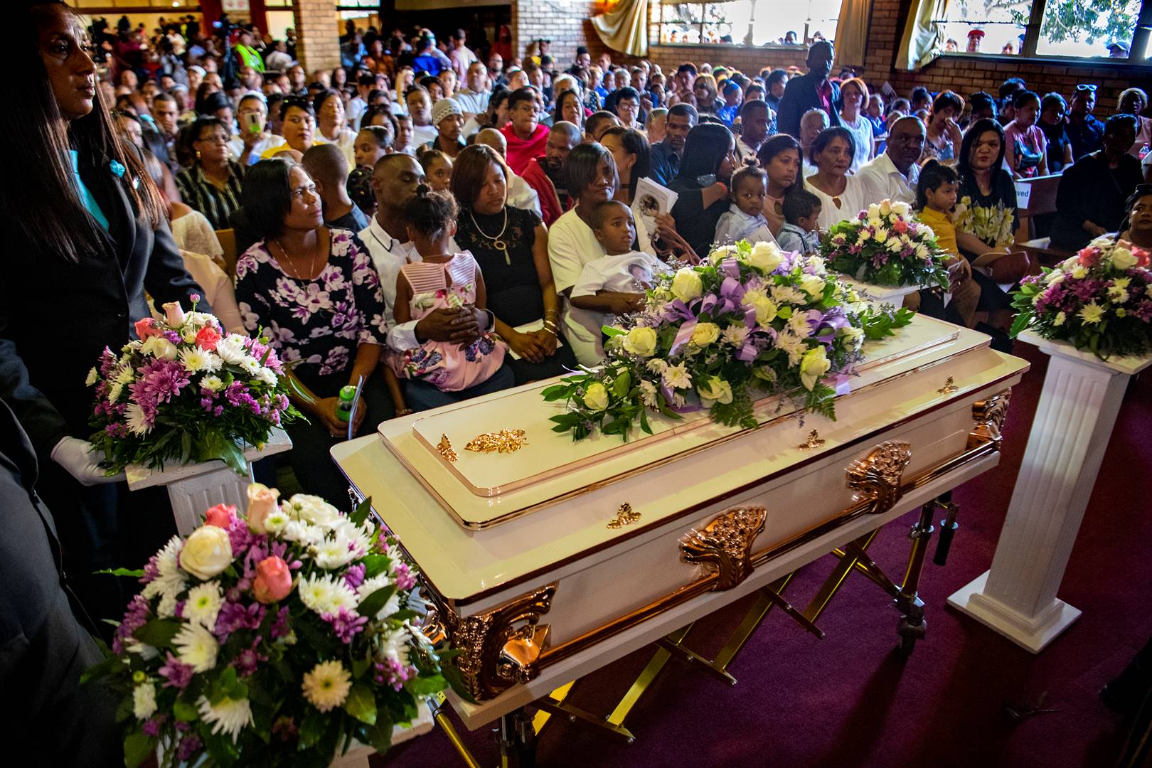 Tazne van Wyk's funeral. The rotten parole system continues to fail the most vulnerable, says the writer. (Jaco Marais, Netwerk24)