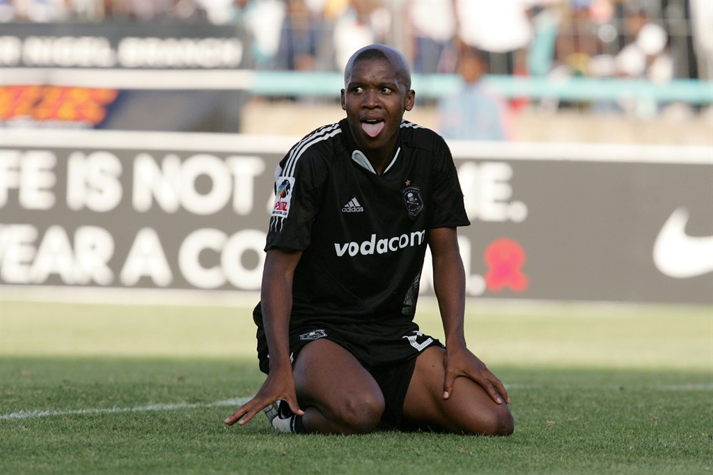 JOHANNESBURG, SOUTH AFRICA - 10 December 2005,  Lebohang Mokoena during the PSL match between Orlando Pirates and Kaizer Chiefs at Soccer City in Johannesburg, South Africa.