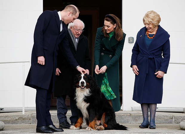 Prince William and Kate Middleton visit Irish President Michael Higgins and Sabina Coyne (Photo: Getty Images)