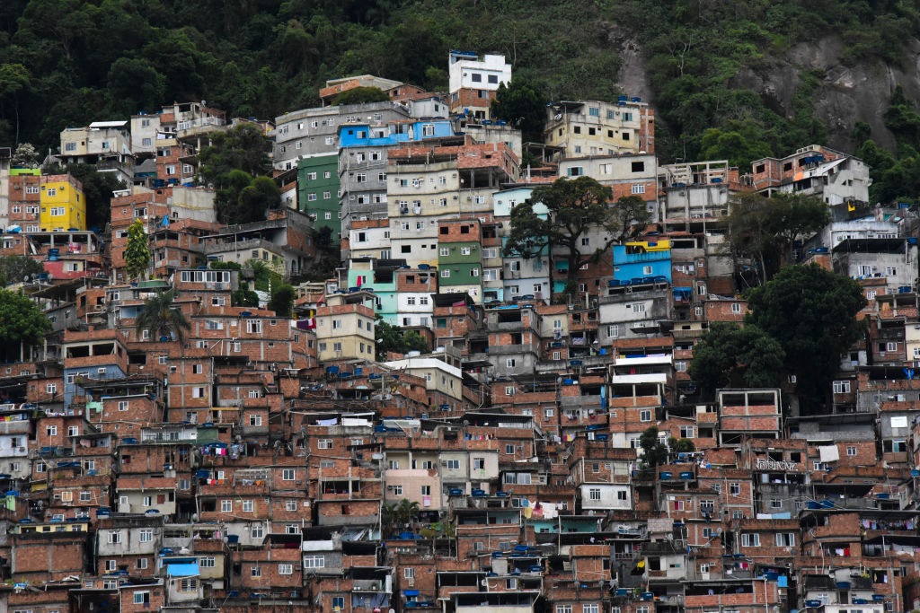 The favelas  in Rio de Janerio (Photo by Fabio Teixeira/NurPhoto via Getty Images)