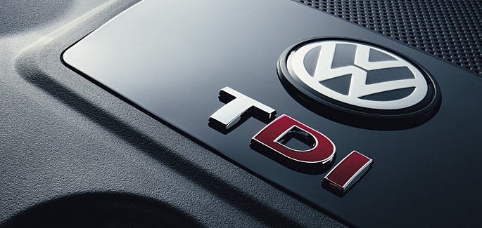 Volkswagen TDI logo.