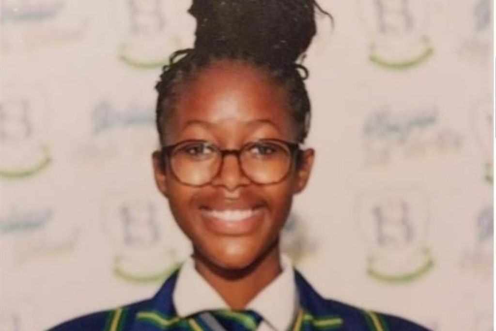 Machaka Radebe, 16, was last seen by her brother before she disappeared. 