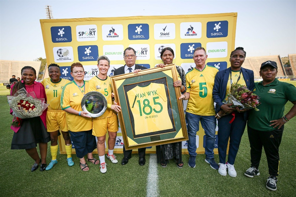 Janine van Wyk led out Banyana Banyana for the las