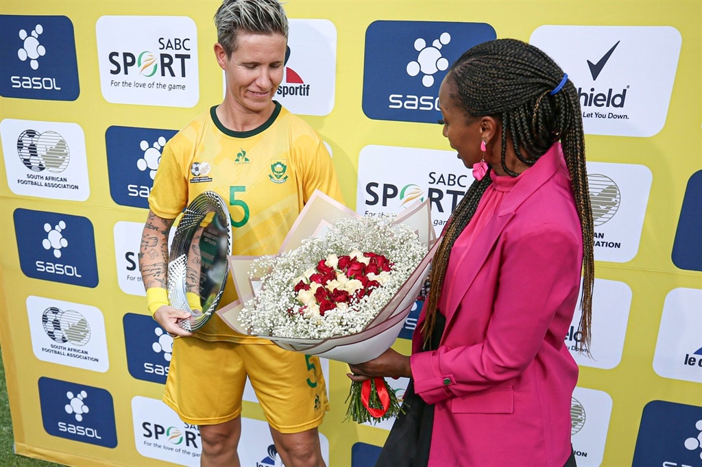 Janine van Wyk led out Banyana Banyana for the las