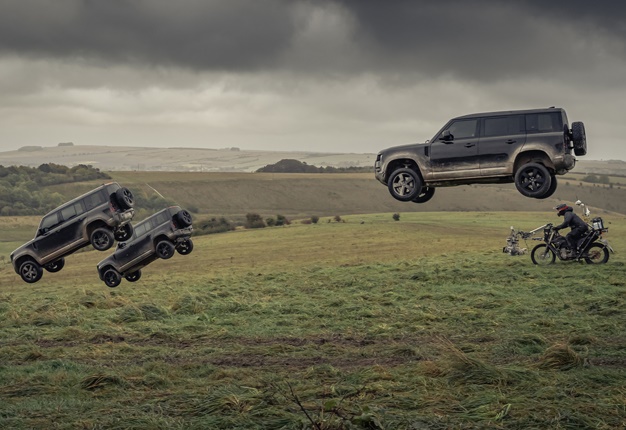 2020 Land Rover Defender in new 007 movie. Image: MotorPress